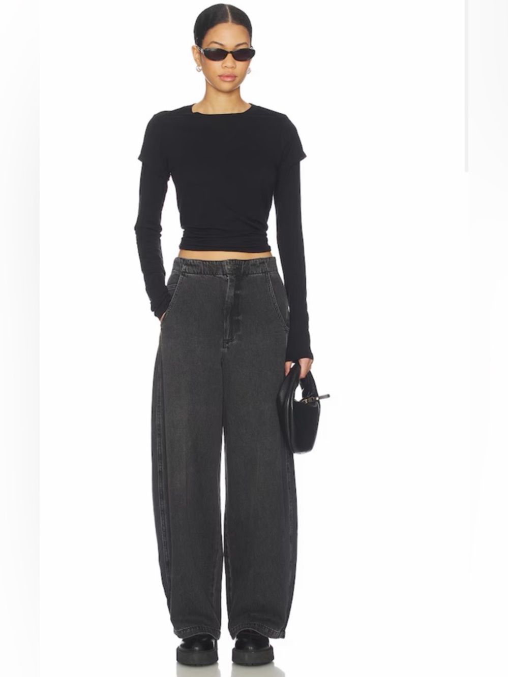 Pistola Lottie High Rise Relaxed Bowed Jeans in Zen NWT Size 26